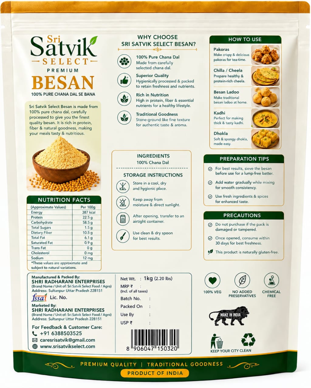 Besan Back