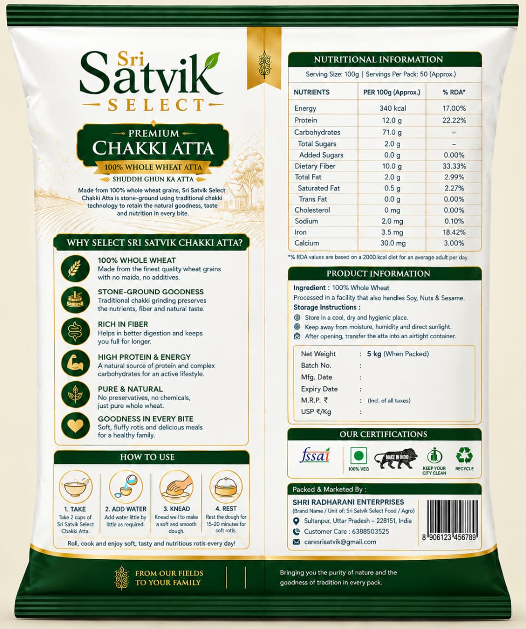 Wheat Flour Back